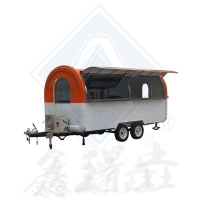 Mobile Catering Food Truck Trailer with 200 Sets Capacity and Vegetable-based Raw Material