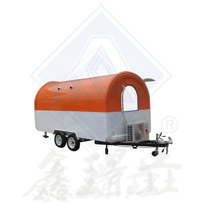 Mobile Catering Food Truck Trailer with 200 Sets Capacity and Vegetable-based Raw Material