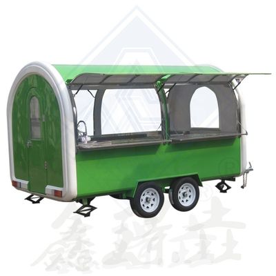 Mobile Catering Food Truck Trailer with 200 Sets Capacity and Vegetable-based Raw Material