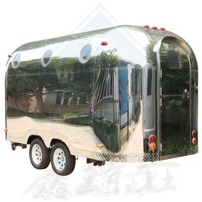 Fully Equipped Stainless Steel 3.5 M Mobile Food Truck Machinery Function Making Food