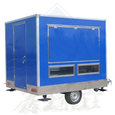 Customized Color Vintage Food Truck Fully Equipped Restaurant Chicken Rotisserie Grill