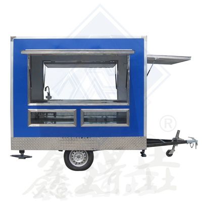 Customized Color Vintage Food Truck Fully Equipped Restaurant Chicken Rotisserie Grill