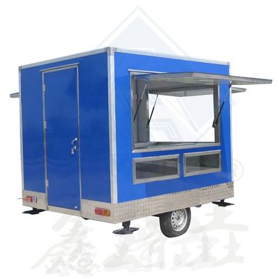 Customized Color Vintage Food Truck Fully Equipped Restaurant Chicken Rotisserie Grill