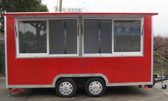 Fully Equipped Outdoor Street Vending Fast Food Trailer with Onr Fryer and Griddle