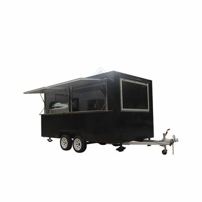 Customized 450CM Square Mobile Food Truck Nice Design for Restaurant and Commercial