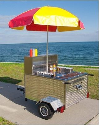 Selling Tacos and Coffee with Raw Material Vegetables Food Trailer