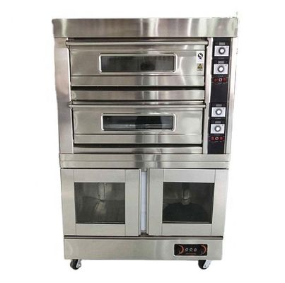 Electric Pizza Baking Oven 2 Deck 6 Trays for Restaurant 220V/380V Gas Bread Deck Oven