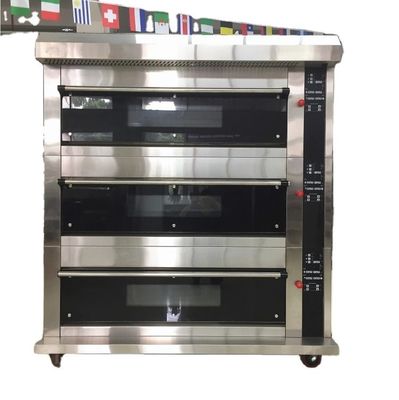 Electric Pizza Baking Oven 2 Deck 6 Trays for Restaurant 220V/380V Gas Bread Deck Oven