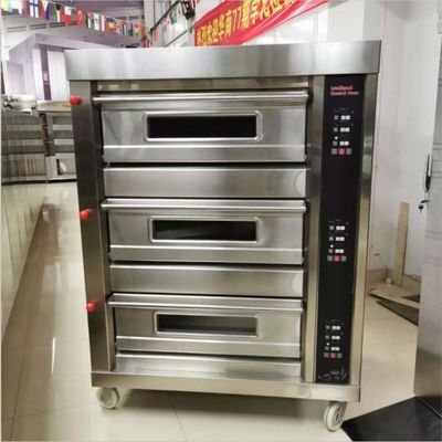 Unique 2 Deck 4 Trays Pizza Oven Perfect for Bakery in Widely Used Hotel Equipment