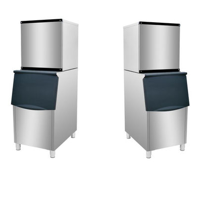 220V Automatic Commercial Ice Cube Making Machine for Shop 200KG Ice Storage Capacity