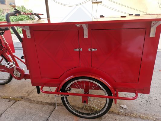 140kg Load Capacity Customized Color Design Mobile Food Trailer for Drivable Bike