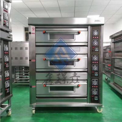 0.1kw Commercial Bakery Gas Oven 3/4 Deck Gas Pizza Bakery Oven / Gas Convection Oven