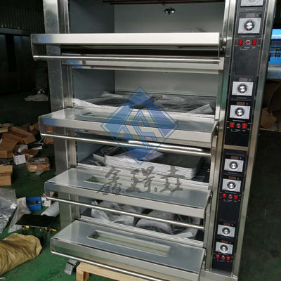 0.1kw Commercial Bakery Gas Oven 3/4 Deck Gas Pizza Bakery Oven / Gas Convection Oven