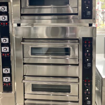 Bakery Machinery 3 Deck Gas Bread Baking Oven for Wheat Pita Bread Manufacturing