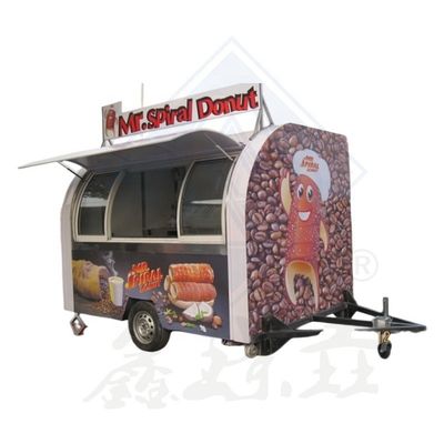 Machinery Function Selling Food Stainless Steel Mobile Food Trailer Truck 285*200*215