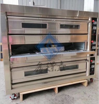 2022 Pizza Baking Machine Commercial Gas Baking Oven with Video Technical Support