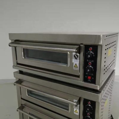 0.1kw Electric Deck Oven For Bread 3 Deck 12 Trays Gas Bakery Oven with Timer Control