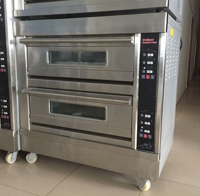 0.1kw Electric Deck Oven For Bread 3 Deck 12 Trays Gas Bakery Oven with Timer Control
