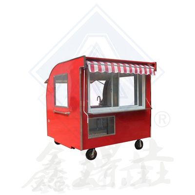 Outdoor Street Vending Galvanized Steel Mobile Food Trailer for Catering Ice Cream
