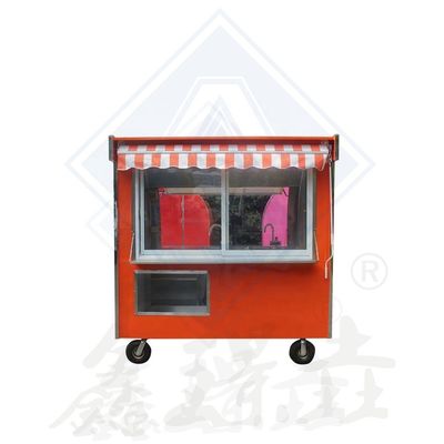 Outdoor Street Vending Galvanized Steel Mobile Food Trailer for Catering Ice Cream
