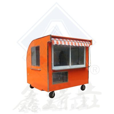 Outdoor Street Vending Galvanized Steel Mobile Food Trailer for Catering Ice Cream