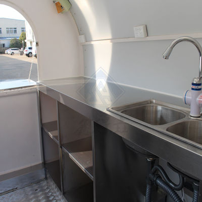 Long Service Life 250 Round Model Mobile Food Truck with Single Axle