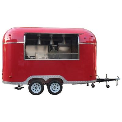 Chinese Food Truck Camper Trailer Kitchen /Food Shop Mobile Ice Cream Container Vans