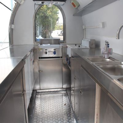 Chinese Food Truck Camper Trailer Kitchen /Food Shop Mobile Ice Cream Container Vans