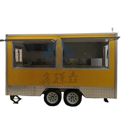 Commercial Catering Street Food Kiosk Modern Trailer for Pizza Burger Fried Chicken
