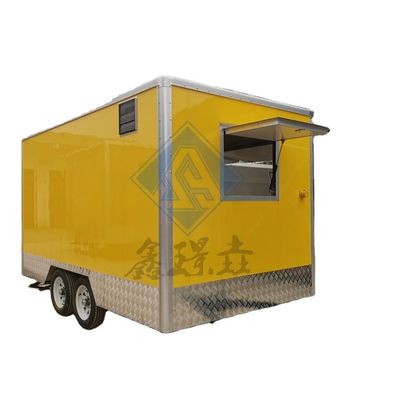 Commercial Catering Street Food Kiosk Modern Trailer for Pizza Burger Fried Chicken