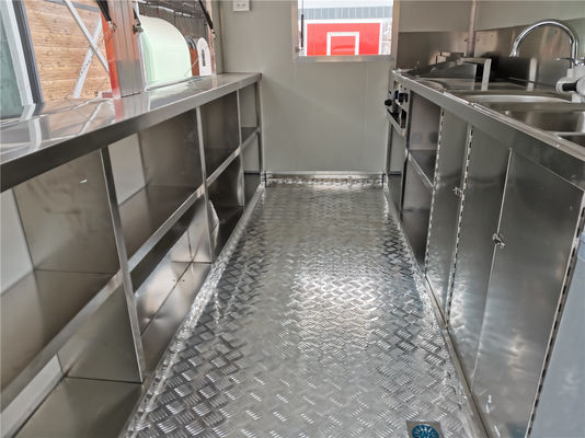 Commercial Catering Street Food Kiosk Modern Trailer for Pizza Burger Fried Chicken