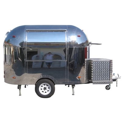 2021 Stainless Mobile Food Cart Kiosk for Advertising Company Snack Food Trailer