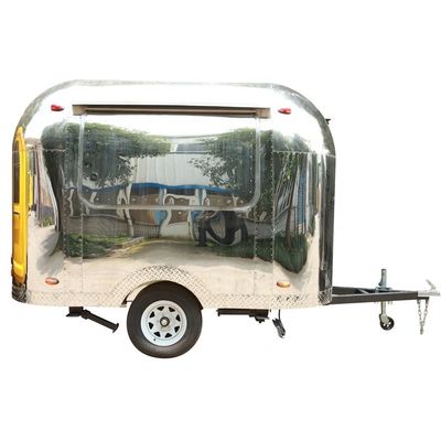 2021 Stainless Mobile Food Cart Kiosk for Advertising Company Snack Food Trailer