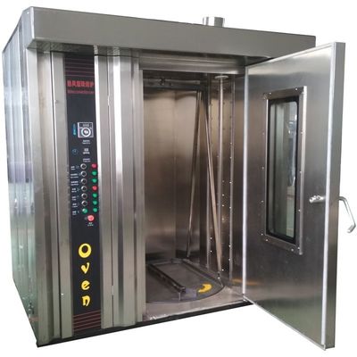 Stainless Steel Commercial Electric Gas Rotary Rack Oven With Diesel for 16 32 Trays