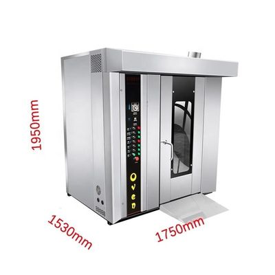 Stainless Steel Commercial Electric Gas Rotary Rack Oven With Diesel for 16 32 Trays