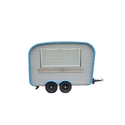 Juice Milk Tea Cart Hot Food Mobile Food Trucks Trailer with 1000kg Long Service Life