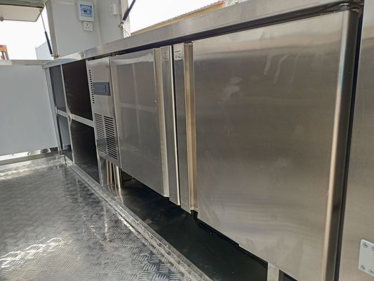 Juice Milk Tea Cart Hot Food Mobile Food Trucks Trailer with 1000kg Long Service Life