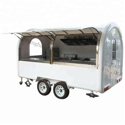 Customised 220V/110V Mobile Food Cart Food Trailer Ice Cream Rolls Coffee Hot Dogs