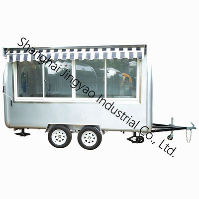 500kg/h Capacity Fast Food Trailer with Popcorn Cart and Taiyaki Ice Cream Cone Machine