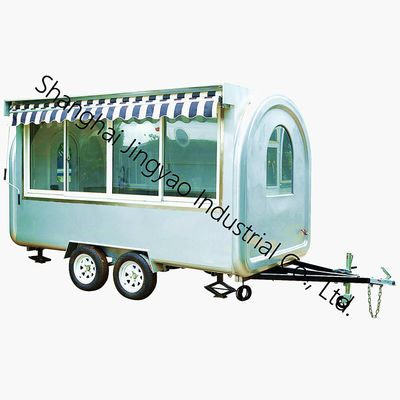 500kg/h Capacity Fast Food Trailer with Popcorn Cart and Taiyaki Ice Cream Cone Machine