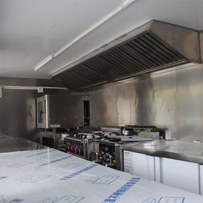 Outdoor Street Vending 580CM Square Mobile Food Truck in with and Vegetables Raw Material