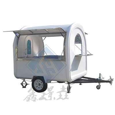 8.5ft Dining Car Food Trailer for Europe Vendors Transformer Mobile Truck Hotdog Food Cart