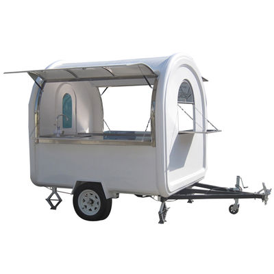 2300*1650*2300mm Mobile Food Cart for Bubble Tea Fruit Ice Cream Churros Crepes Coffee