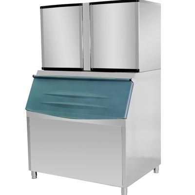 Industrial Ice Cube Maker with Air or Water Cooling and 350KG Ice Storage Capacity