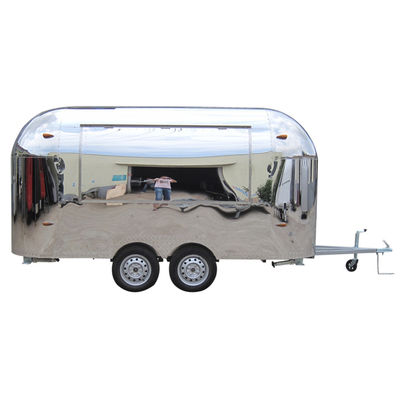 1.5kw Mobile Canteen Trucks with Video Technical Support Vintage Airstream Truck