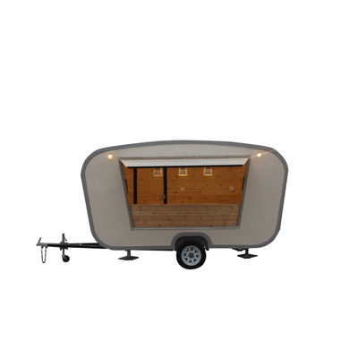 2300*1650*2300mm Food Caravan Long Service Life Mobile Crepe Maker Grocery Trolley