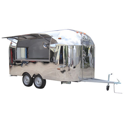 Airstream BBQ Food Cart Food Truck Trailer Fully Equipped Tow Bar Trailer for Winery