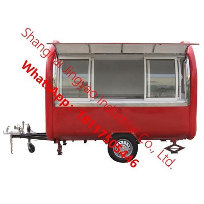 JY-FR220B Shanghai Mobile Kiosk Cabin Food Trailer with 220v Voltage and 1.5kw Power
