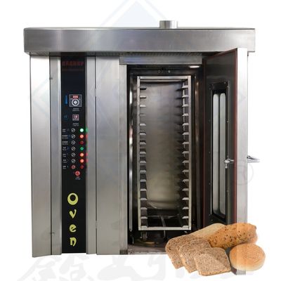 Multi-function Baking Oven Large 16/32/64 Plate Hot Air Rotary Diesel Ovens for Bakery