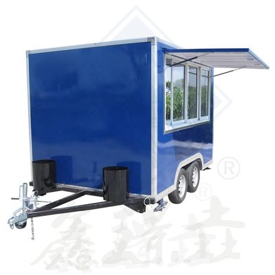 Outdoor Street Food Cart for BBQ Pizza Burger Ice Cream Coffee Electric Caravan Trailer